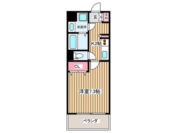 ラム－ル難波西の物件間取画像